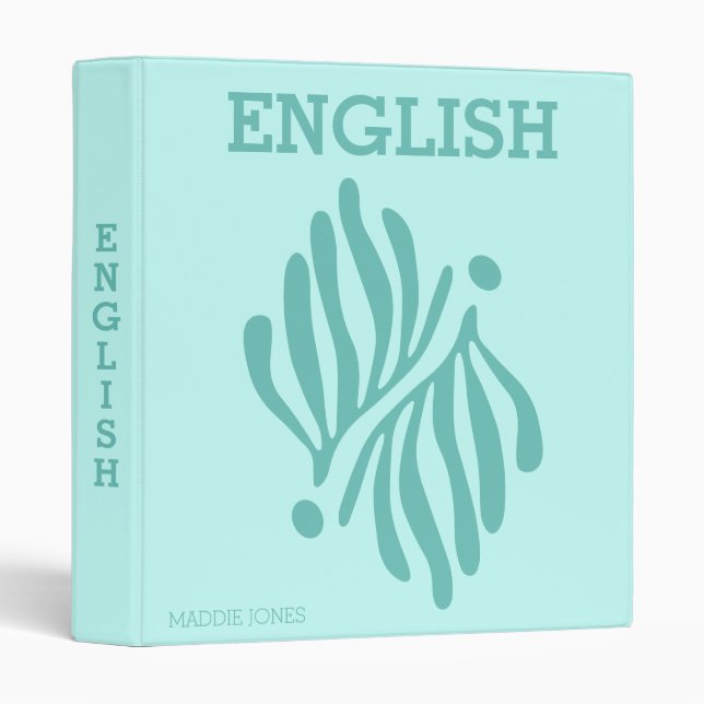 Classeur préppy (Devant/Côté)