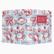 Preppy Coastal Seafood Gingham Kitchen Recipe