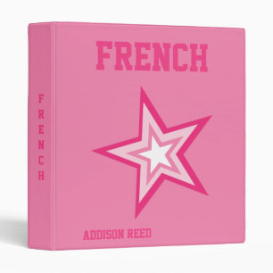Classeur Preppy Rose Star