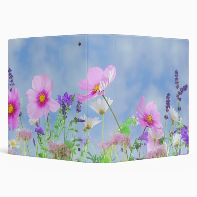 Classeur Pretty Pink Wild Flower Meadow (Arrière-plan)