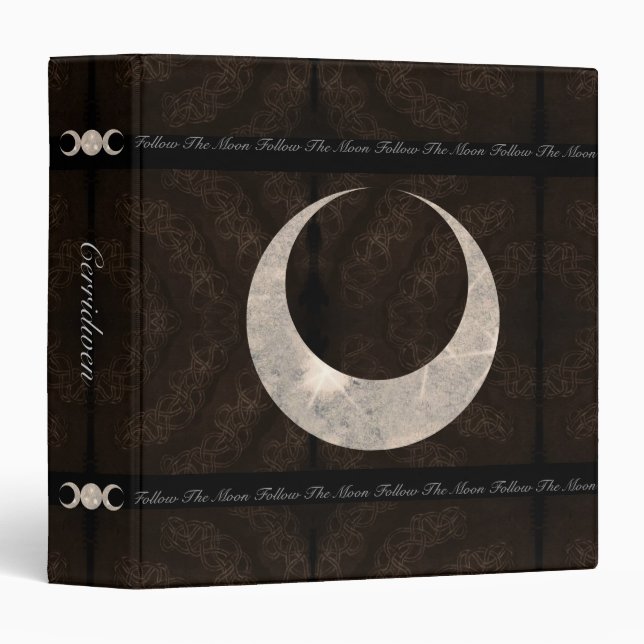 Classeur Prim Moon Design Book of Shadows Med. (Devant/Côté)