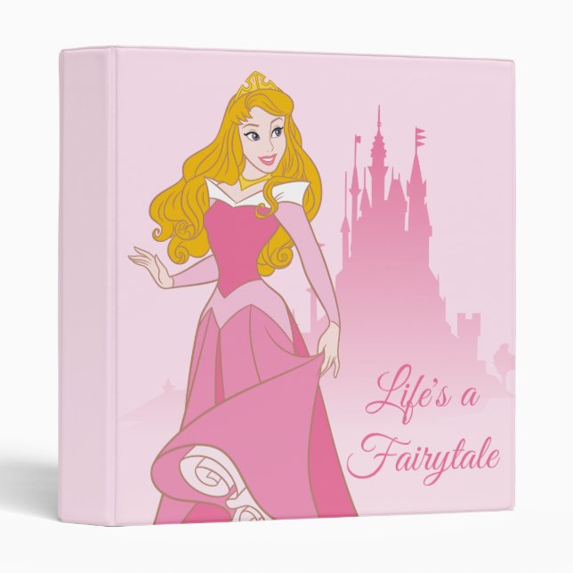 Classeur Princess Aurora & Castle Graphic (Devant/Côté)