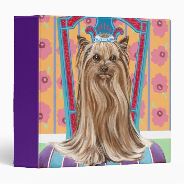 Classeur Princesse de la Couronne Yorkie (Devant/Côté)