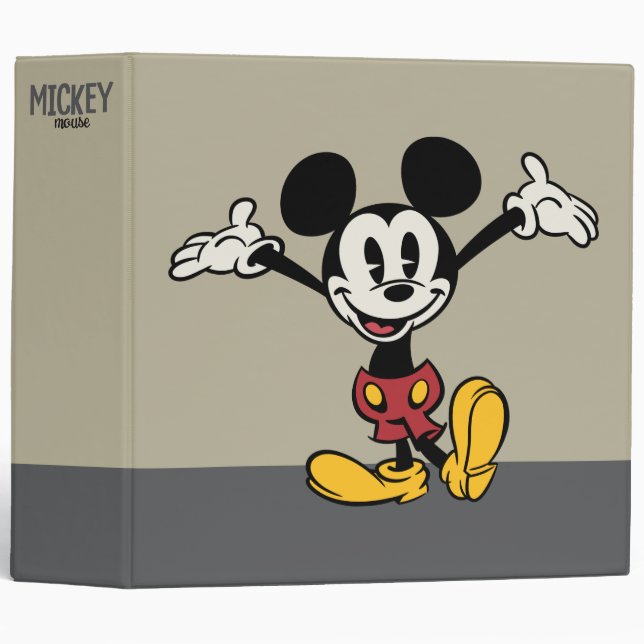 Classeur Principaux raccourcis Mickey | Armoiries (Devant/Côté)