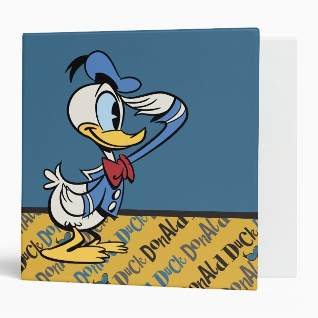 Classeur Principaux raccourcis Mickey | Donald Duck Salute (Devant/intérieur)