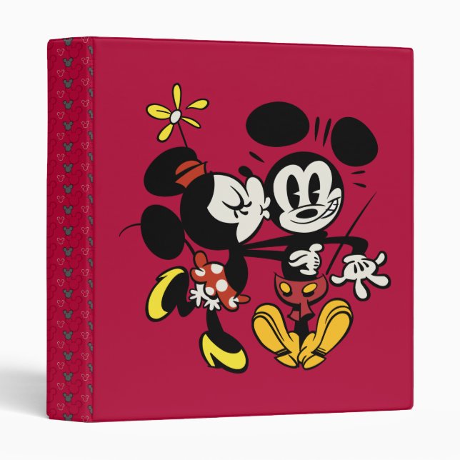 Classeur Principaux raccourcis Mickey | Minnie Kissing Mick (Devant/Côté)