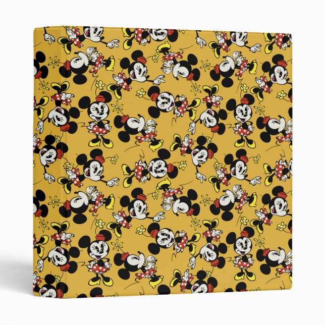 Classeur Principaux raccourcis Mickey | Minnie Souris Motif (Devant/Côté)
