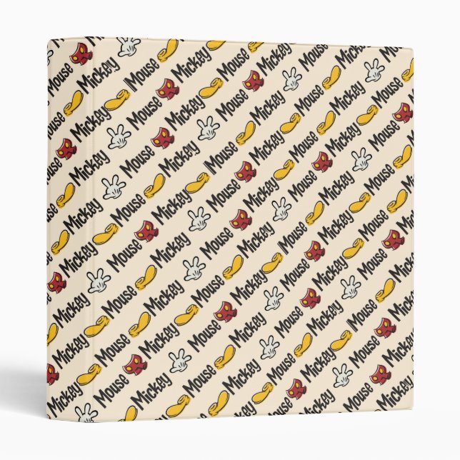 Classeur Principaux raccourcis Mickey | Motif d'icône (Devant/Côté)