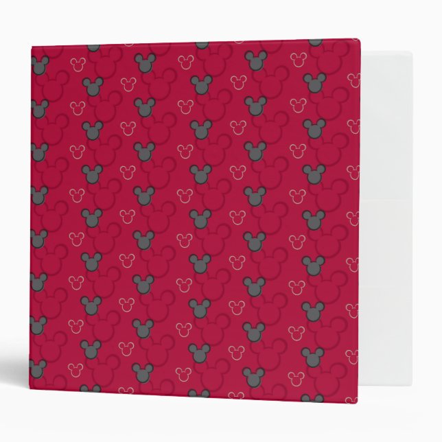 Classeur Principaux raccourcis Mickey | Motif d'icône rouge (Devant/intérieur)