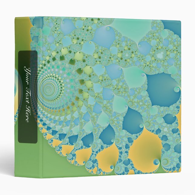 Classeur Printemps Arrives - Art Fractal (Devant/Côté)