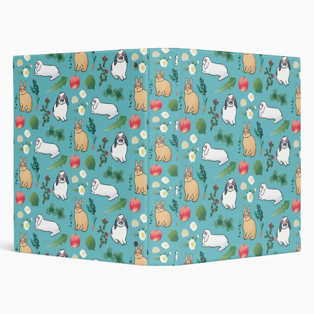 Classeur Printemps Été Lapin Lapin Lapin Végétal Botanique (Arrière-plan)