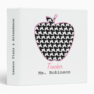 Classeur Professeur d'Apple de pied-de-poule