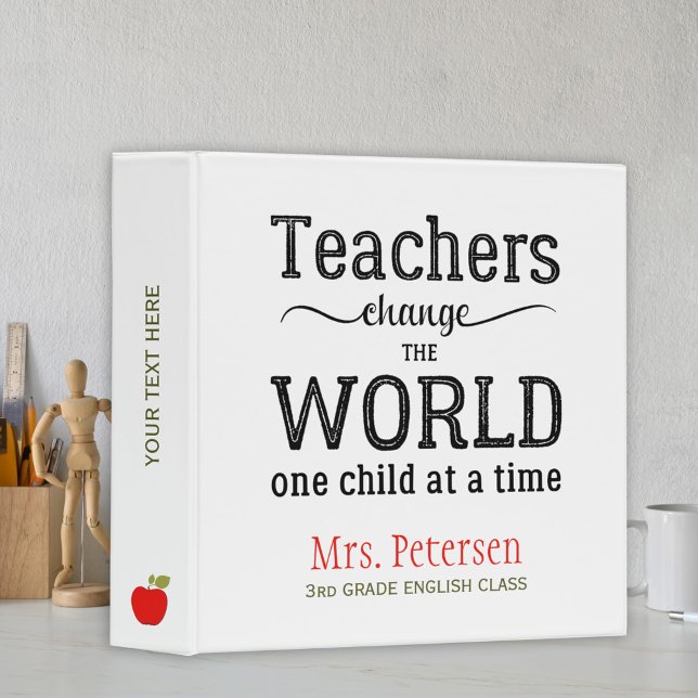Classeur Professeur retour à l'école professionnel personna (Créateur téléchargé)