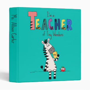 Classeur Professeur Zèbre Mignon
