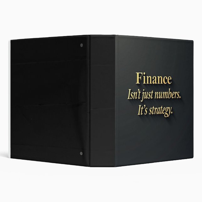 Classeur Professional Finance Strategy Quote Elegant Gold  (Arrière-plan)