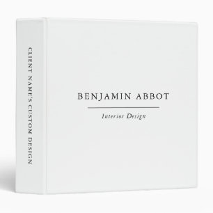 Classeur Professionnel noir et blanc traditionnel