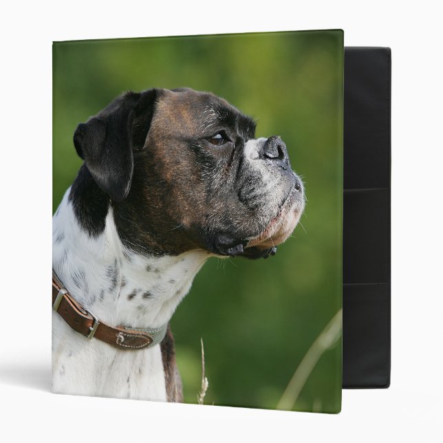 Classeur Profil de chien de boxeur (Devant/intérieur)