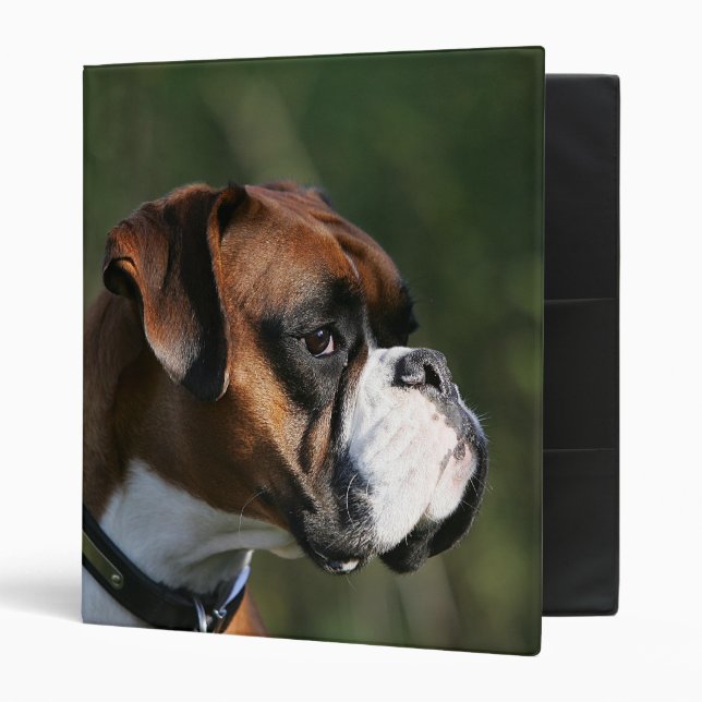 Classeur Profil de côté de chien de boxeur (Devant/intérieur)