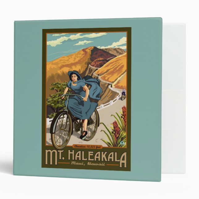 Classeur Promenades à vélo du mont Haleakala Hawaii (Devant/intérieur)