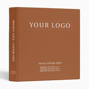Classeur Promotion de logo simple minimaliste en terre cuit