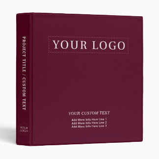 Classeur Promotion simple de logo d'entreprise en rouge de 