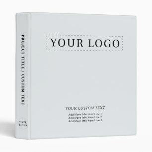 Classeur Promotion simple de logo minimaliste gris clair po