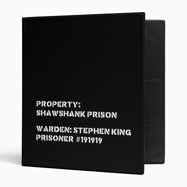Classeur Propriété : Prison de Shawshank (Devant/intérieur)