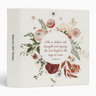 Classeur Proverbes 31:25 Fer rose pâle