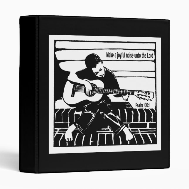 Classeur Psaume 100:1 (Devant/Côté)