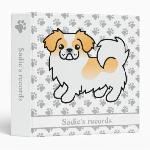 Classeur Pseudo-Couleur Tibétain Espagnol mignon Chien & Te
