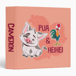 Classeur Pua & Heihei Nom floral Graphique
