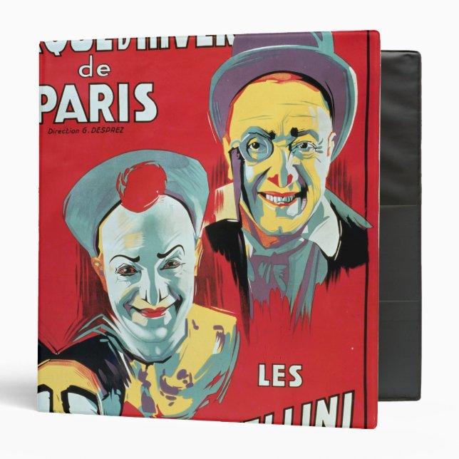 Classeur Publicité par affichage le 'd'Hiver De Paris de (Devant/Intérieur)