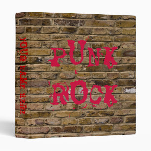 Classeur Punk Rock Brick Wall