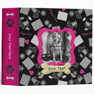 Classeur Puppy Love Pink - Personnaliser