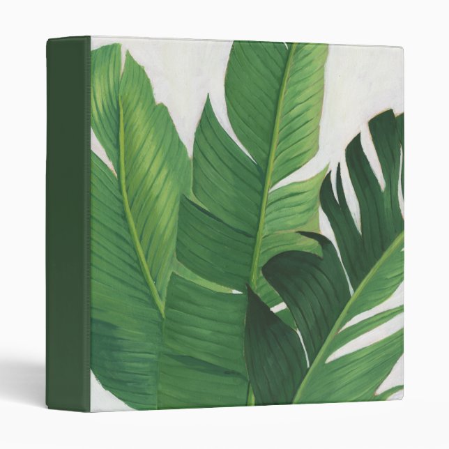 Classeur Pura Vida - Feuilles tropicaux (Devant/Côté)