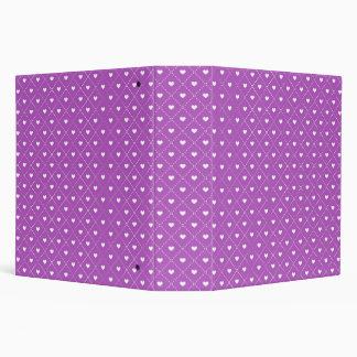 CLASSEUR PURPLE AVEC PETIT BLANC AMOUR VALENTINE COEURS