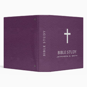 Classeur Purple cuir look Saint croix BIBLE ÉTUDE