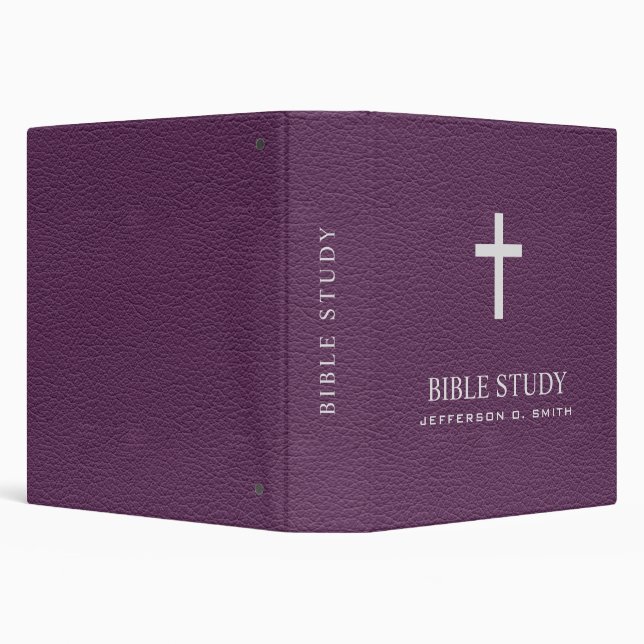 Classeur Purple cuir look Saint croix BIBLE ÉTUDE (Arrière-plan)