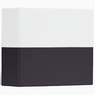 Classeur Purple foncé et blanc Simple Extra Wide Stripes