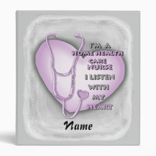 Classeur Purple Heart Home Soins de santé infirmière