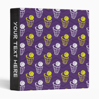 Classeur Purple, Jaune Or, Blanc, Chevron De Basket