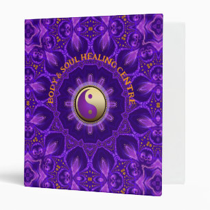 Classeur Purple or rose énergie guérir Mandala