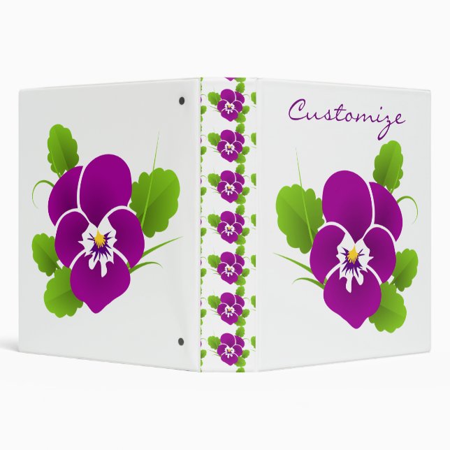 Classeur Purple Pansy Flower Thunder_Cove (Arrière-plan)