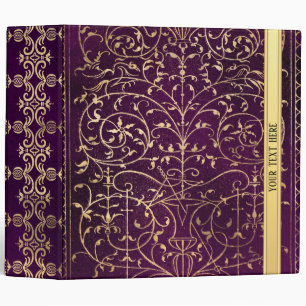 Classeur Purple Vintage Ornate Gold