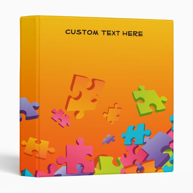 Classeur Puzzle (Devant/Côté)