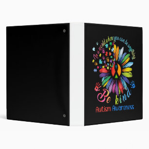 Classeur Puzzle Sunflower Be Kind Autism Awareness Support