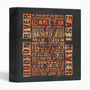Classeur Quartiers de NYC Orange