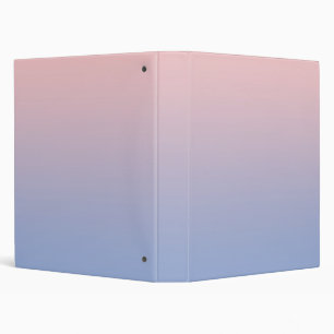 Classeur Quartz rose au gradient de bleu de sérénité