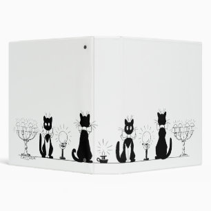 Classeur Quatre Chats noirs, Louis Wain