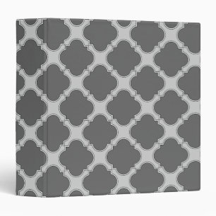 Classeur Quatrefoil dans les tons gris